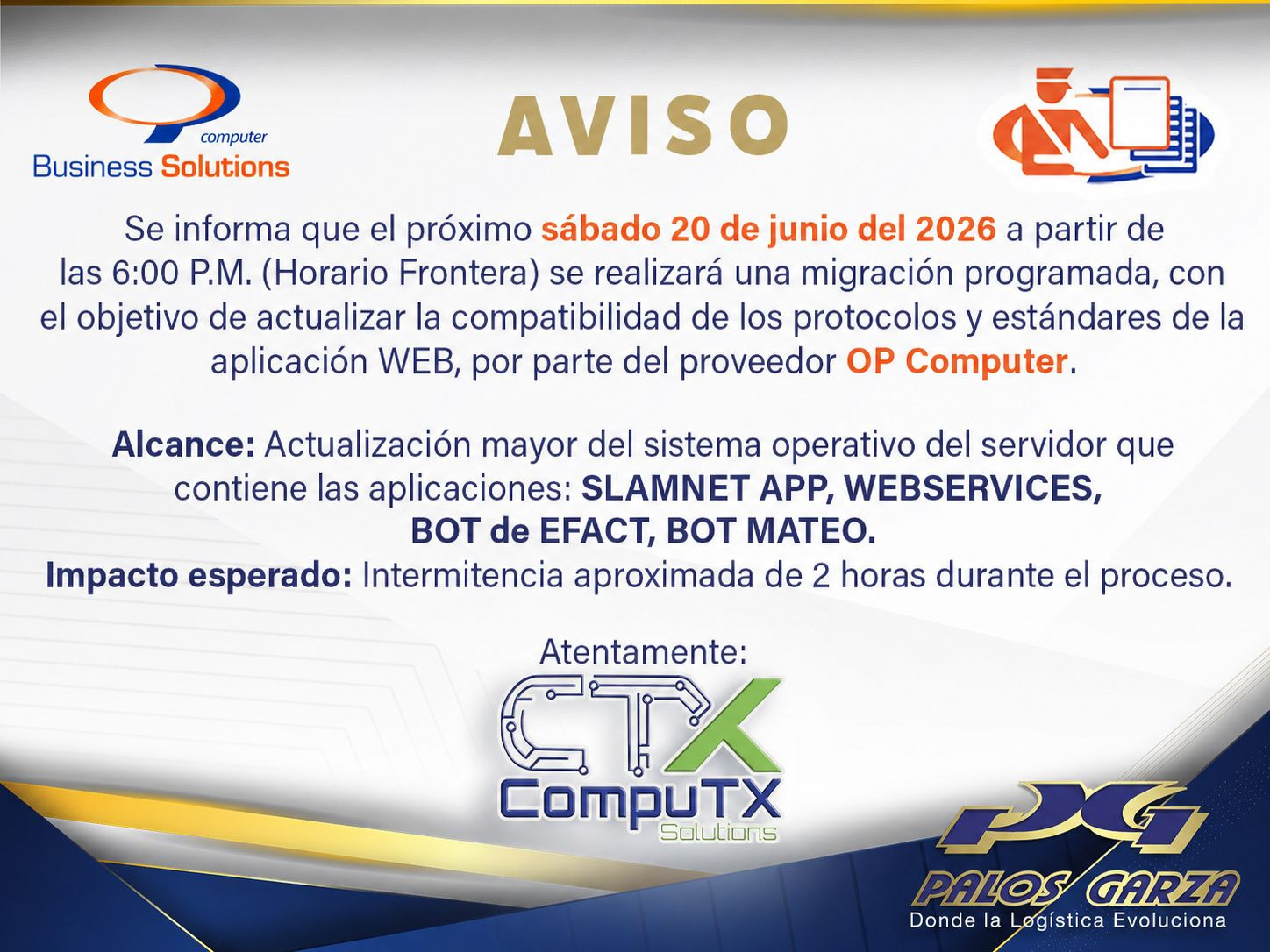 Aviso- Migracion Servidor 